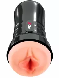 Реалистичный мастурбатор Pipedream Wet Pussies, Super Luscious Lips, самосмазывающийся,  21 см, ТПР