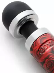 Мощный вибратор Doxy Die Cast 3, 28 см, силикон, принт Розы