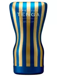 Нереалистичный мастурбатор Tenga Premium Soft Case Cup, 15,5 см, ТПЭ, белый