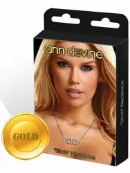 Цепочка с подвеской Ann Devine - Bitch Necklace – золотой