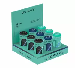 Набор инновационных мастурбаторов Arcwave Ghost On Counter Combo Pack, 10 см, силикон, черный, голубой, мятный, 9 шт