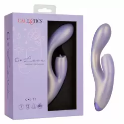 Изогнутый вибратор-кролик G-Love Gkiss, 19 см, 12 режимов, силикон, фиолетовый