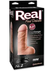 Вибромассажер с мошонкой Real Feel Deluxe №2 – 6,5 телесный