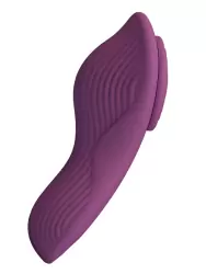 Интерактивный носимый вибратор Baile Mane, 8,9 см, 10 режимов, силикон, фиолетовый