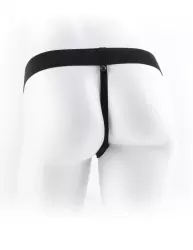 Полый страпон с вибро-стимулятором 7 Vibrating Hollow с мошонкой – телесный