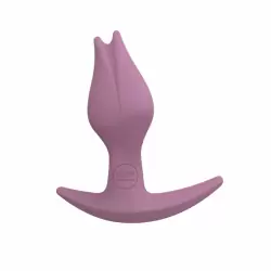 Необычная анальная пробка Fun Factory Analplug Bootie FEM, 8,5 см, в форме тюльпана, розовая