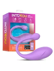 Интерактивное виброяйцо LoveCherry Bulby, 9,7 см, 10 режимов, силикон, управление через приложение, сиреневое