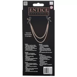 Зажимы для сосков с цепями Entice Tiered Intimate Clamps