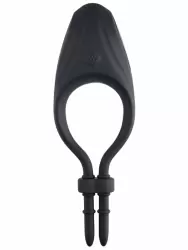 Эрекционное кольцо-лассо Evolved Perfect Fit с вибрацией, 10 скоростей, черное