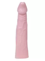 Удлиняющая насадка-фаллос Big Man II с вибрацией – телесный