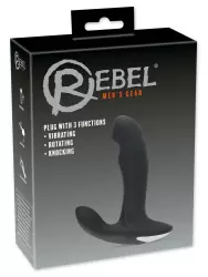 Вибромассажер простаты с функцией римминга Rebel Plug with Perineum Stimulator