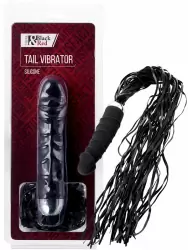 Вибромассажер TOYFA Black&Red с плетью – черный