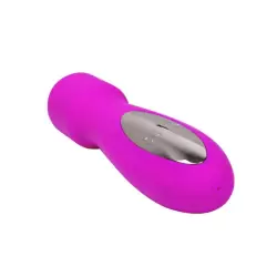 Многофункциональный перезаряжаемый вибромассажер Dempsey с увеличенной головкой – розовый