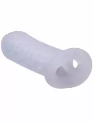 Стимулирующая насадка-удлинитель Doc Johnson MERCI, с подхватом мошонки, Ultraskyn, 15,2 см