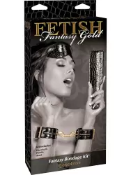 Набор для бондажа Fetish Fantasy Gold черный с золотом