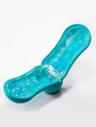 Яркий мастурбатор Tenga Flip ORB Ocean, рельефный, 18 см, голубой