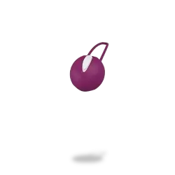 Вагинальный шарик со смещенным центром тяжести Fun Factory Smartball Uno, диаметр 3,6 см, фиолетовый