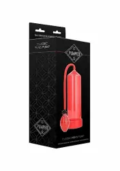 Ручная вакуумная помпа для мужчин с насосом в виде груши Classic Penis Pump красная