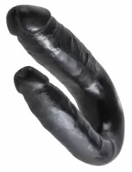 Фаллоимитатор двухголовый U-образный Double Trouble Small маленький – черный