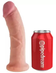 Фаллоимитатор-реалистик King Cock Plus 8 Dual Density на присоске – телесный