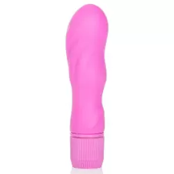 Вибромассажер First Time Silicone Wave рельефный – розовый