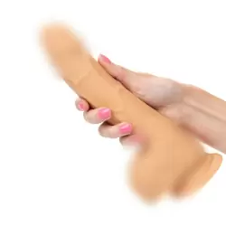 Реалистичный фаллоимитатор на присоске SILICONE STUDS 8 IVORY