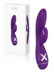 Вибратор Ovo K1 для двойной стимуляции – фиолетовый