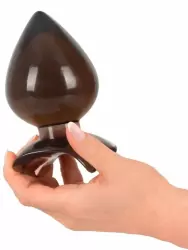 Каплевидная анальная пробка Anal Drops Big-Plug, 13 см, ПВХ, черный