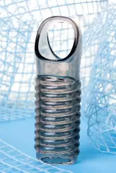 Открытая насадка на пенис TOYFA XLover с петлей на мошонку – серый