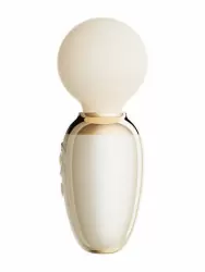 Компактный вибратор Zalo AVA, с функцией нагрева, 8,9 см, силикон, бежевый