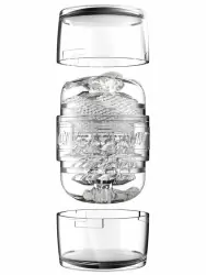 Реалистичный мастурбатор Fleshlight Quickshot Mia Malkova, 11,2 см, анатомия реальной актрисы, прозрачный