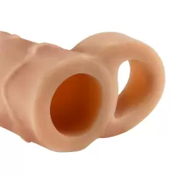 Насадка удлинитель Perfect 2 Extension with Ball Strap с кольцом на мошонку – телесная	