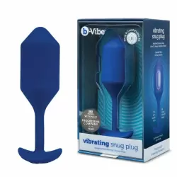 Пробка для ношения с вибрацией синяя B-Vibe Vibrating Snug Plug 4
