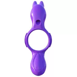 Эрекционное кольцо His And Hers Ultimate Rabbit с вибрацией – фиолетовый