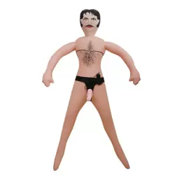 Надувная кукла мужчина с фаллосом-вибратором на трусиках Man Doll