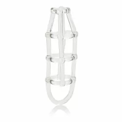  Резиновый бондаж для пениса Calexotics Cock Cage Enhancer – прозрачный