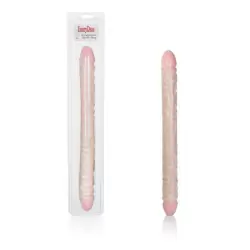 Двухголовый фаллоимитатор Ivory Duo Veined Double Dong 18” – телесный