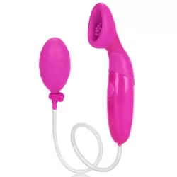 Помпа для клитора с вибрацией Waterproof Silicone Clitoral Pumps – розовый