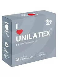 Ребристые презервативы Unilatex Ribbed - 3 шт