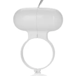 Эрекционное кольцо Pocket Exotics Vibrating Ring с вибрацией – белый