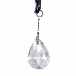 Зажимы для сосков с хрустальными подвесами Bad Kitty - черный