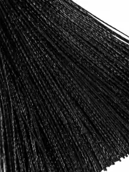 Зажимы на соски Pecado BDSM, «Прищепки», с кисточками из шелка, металл, черные