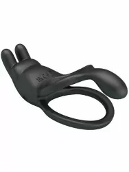 Перезаряжаемое эрекционное виброкольцо Baile Dwayne, с подхватом мошонки, стимуляция клитора, силикон