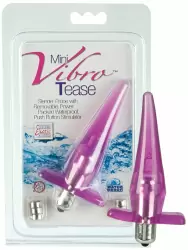 Анальная пробка Mini Vibro Tease с вибрацией – розовый