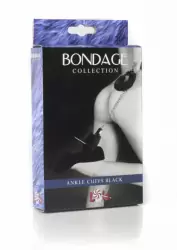 Меховые оковы на ноги BONDAGE, Lola Toys, черные