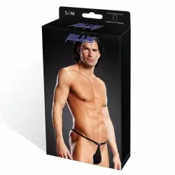 Черные мужские Pouch V-стринги BlueLine – S/M