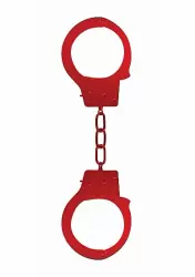 Металлические наручники Beginner's Handcuffs (красные)