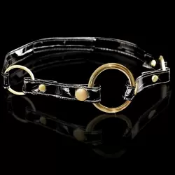 Кляп-рамка Fetish Fantasy Gold черный с золотом