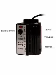 Реалистичный вибратор Baile Fiery Dong, 20,4 см, с функцией нагрева, с ротацией, телесный