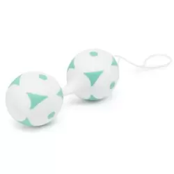 Вагинальные шарики Get a Grip - белый с мятным